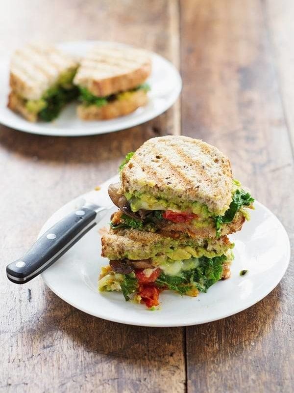 Avocado Veggie Panini - Pinch of Yum