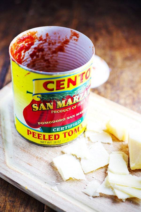 San Marzano peeled tomatoes.