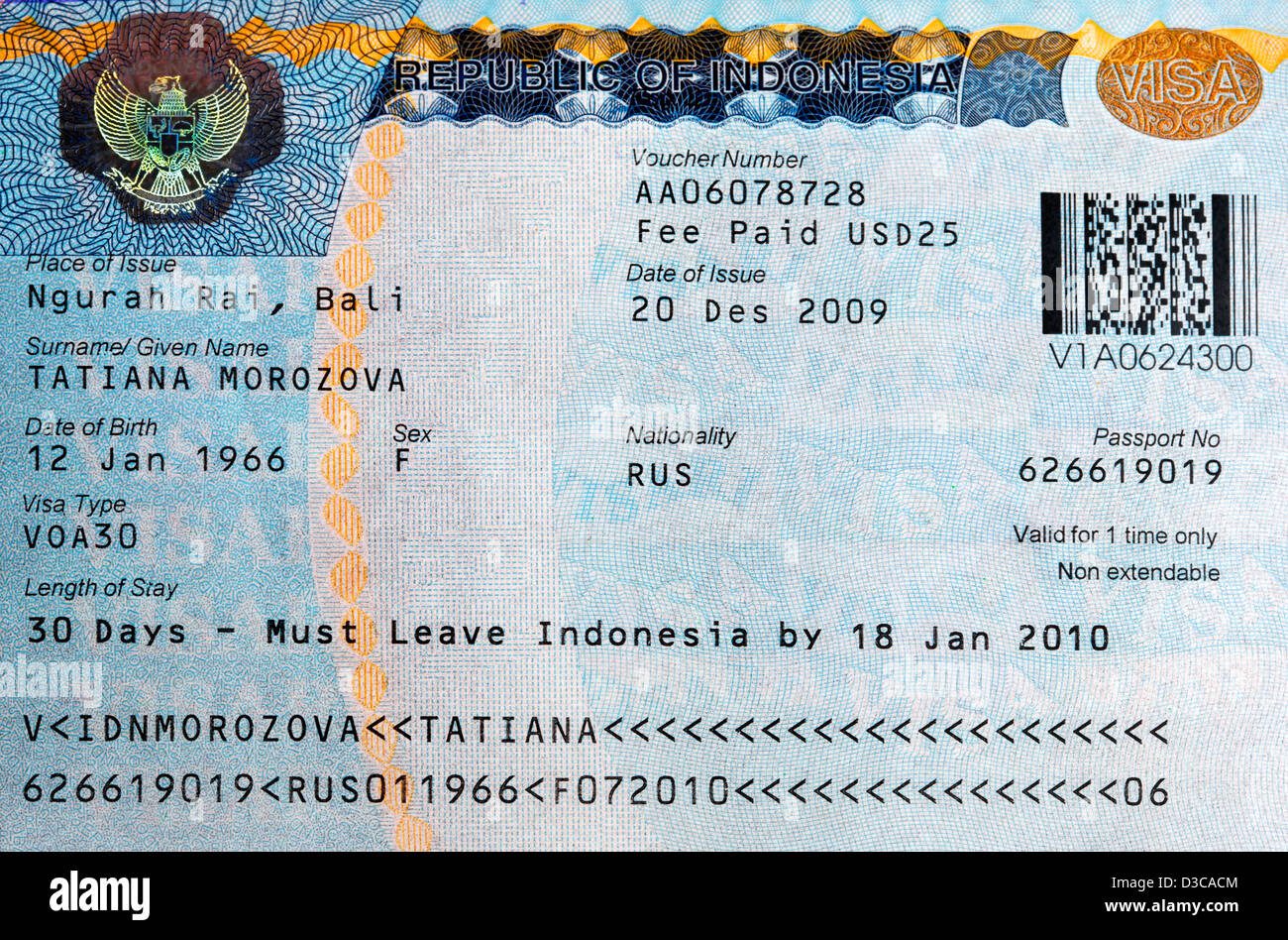 Indonesia Visa Process for Indians