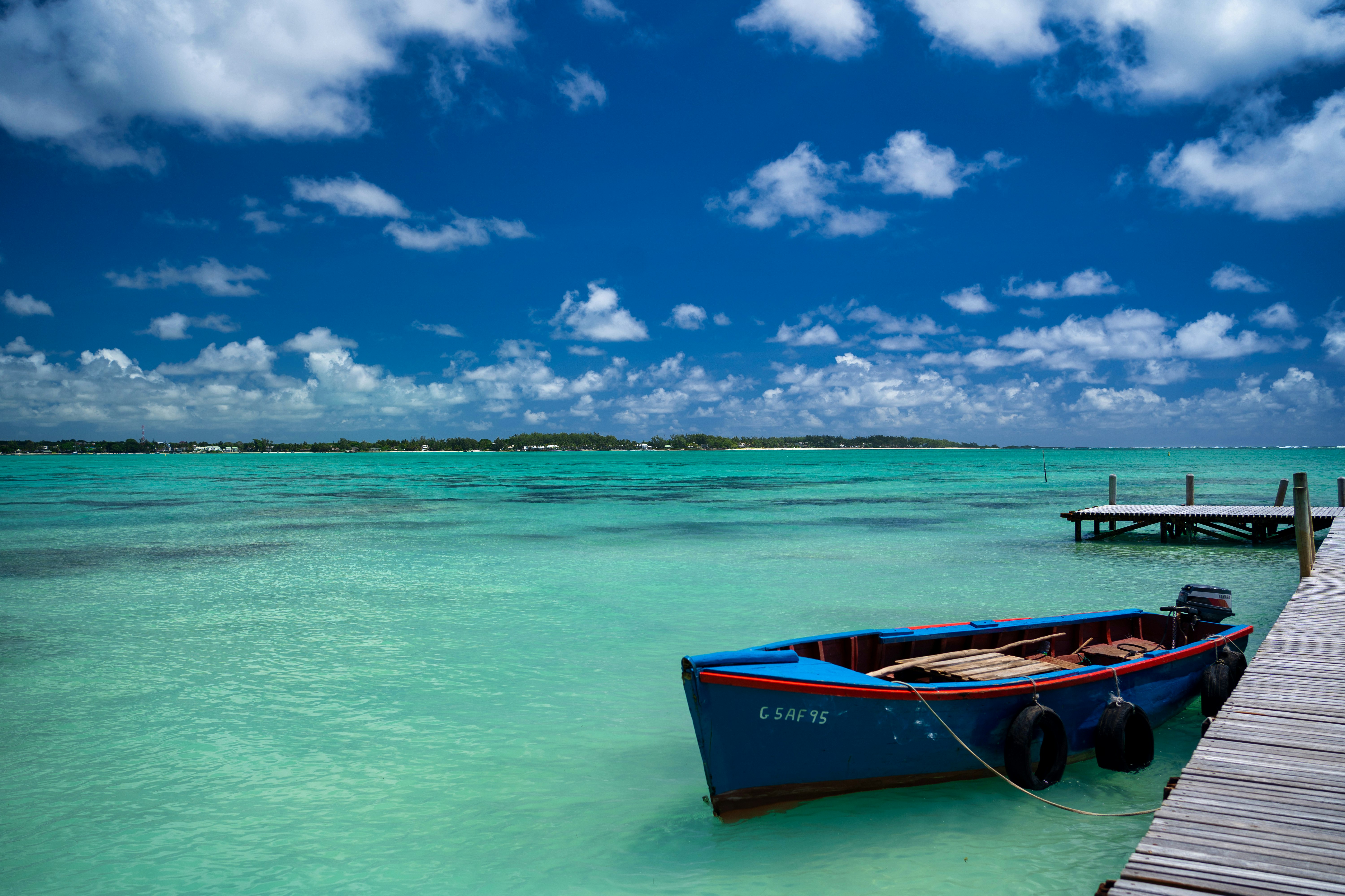 Coast at a beach in Mauritius