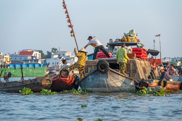 Floating markets in Vietnam