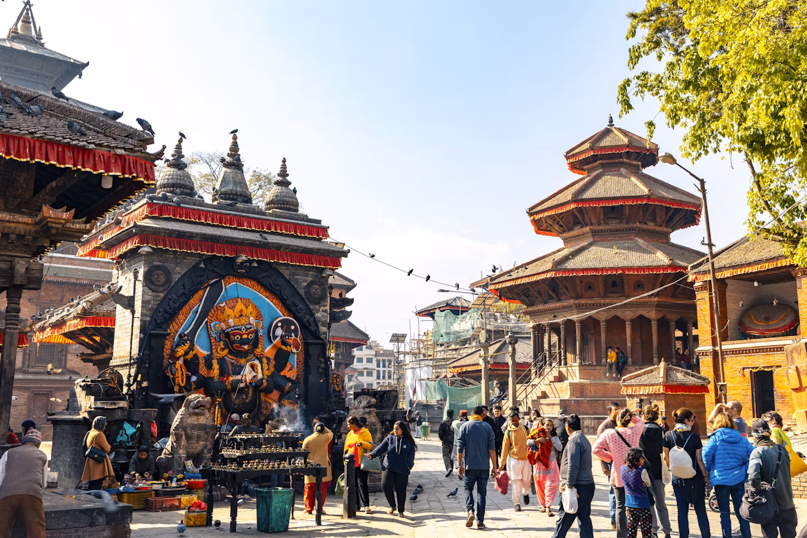 Kathmandu Durbar Square after rainfall