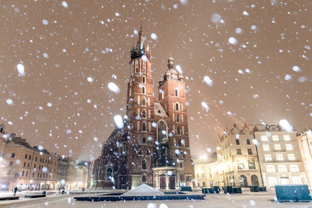 Krakow in winter