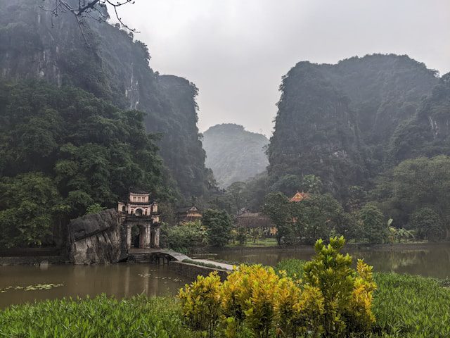 Limestone mountains in Vietnam