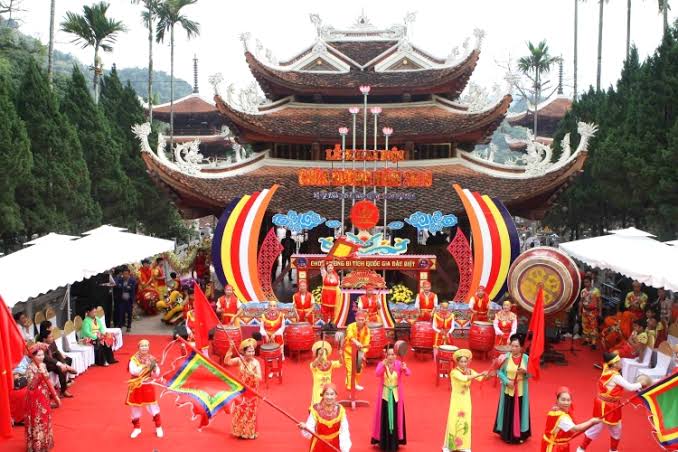 Pagoda festival in Vietnam
