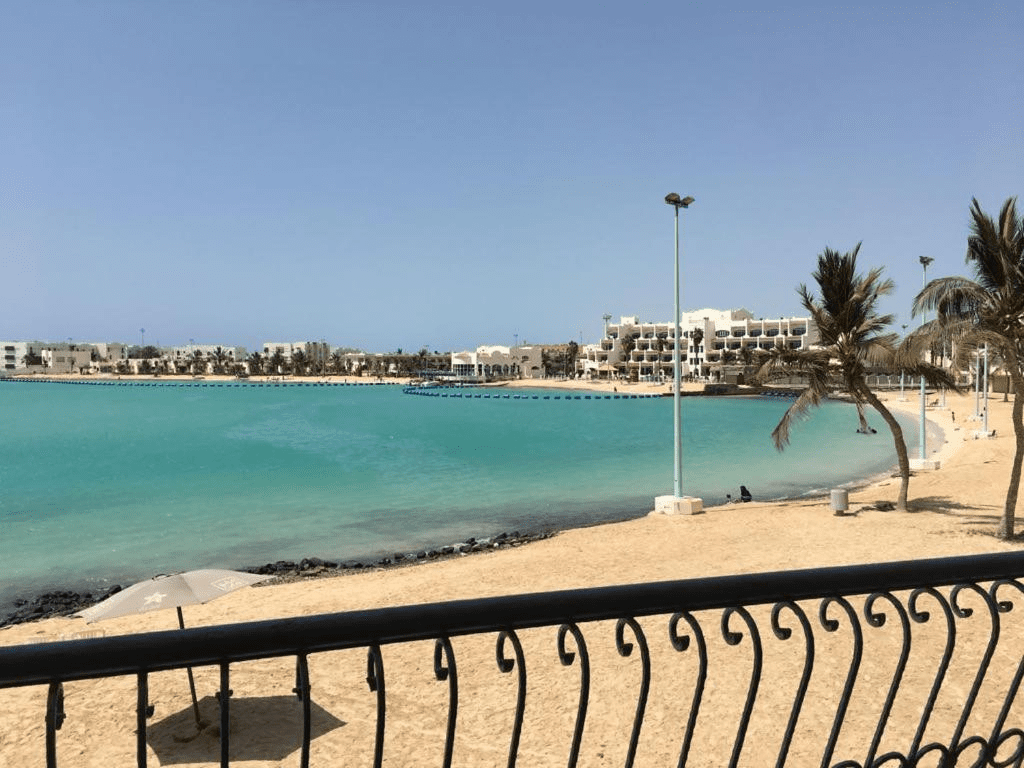 Resort view of the Durrat Al Arous Beach