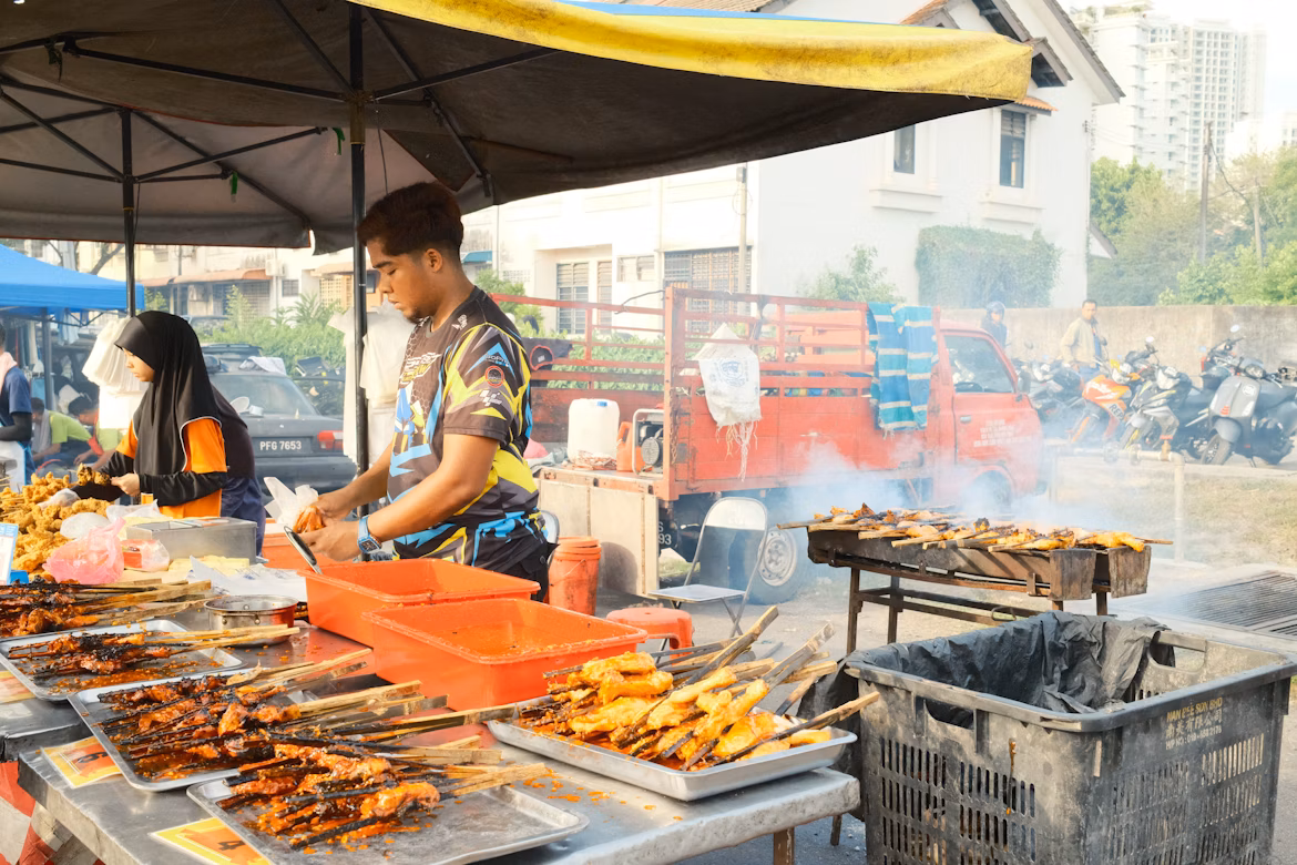 Summer street food festival in George Town, Penang
