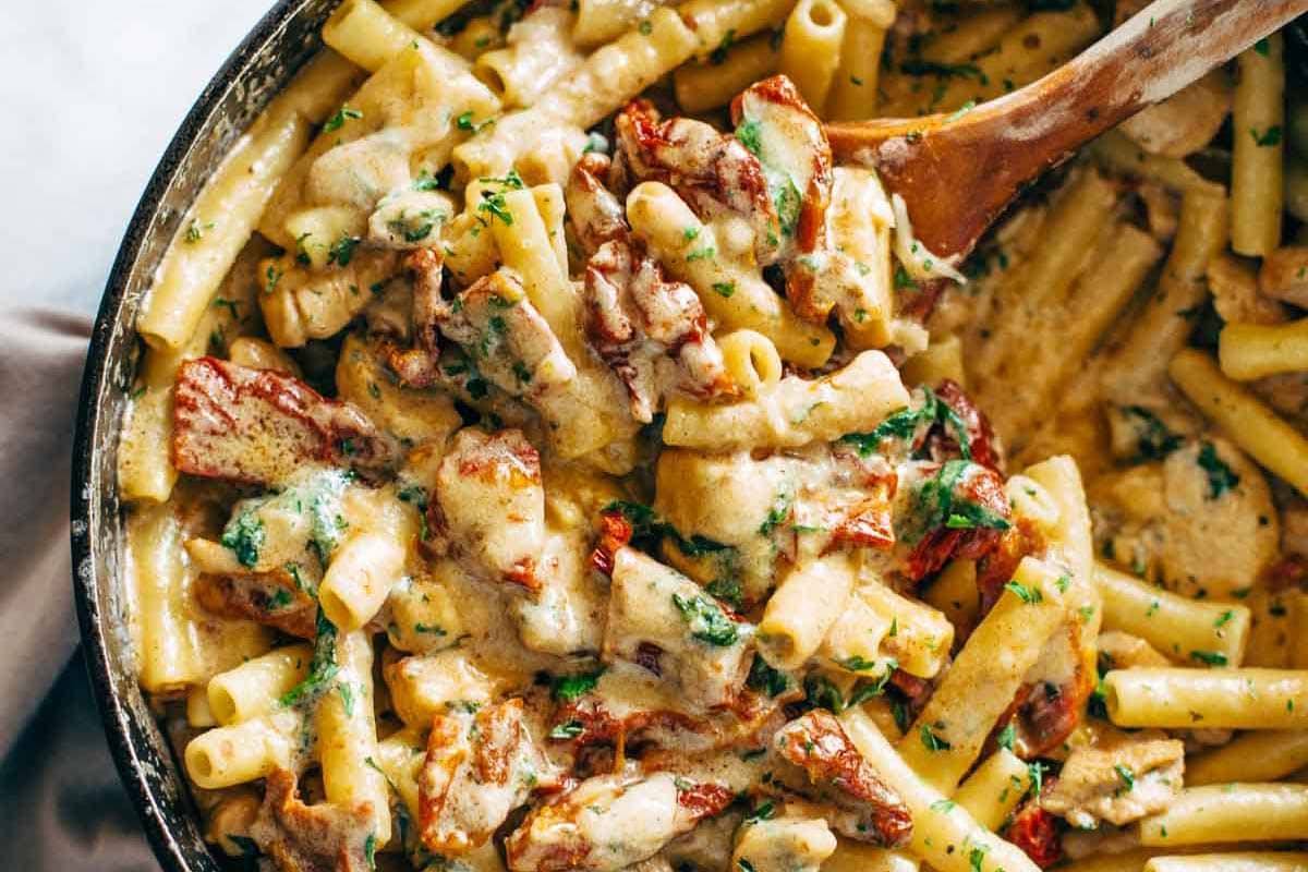 Sun Dried Tomato Pasta.
