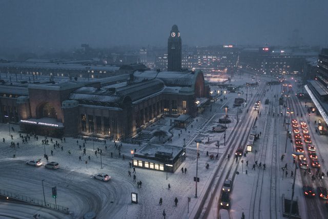 The lively capital of Helsinki in winter