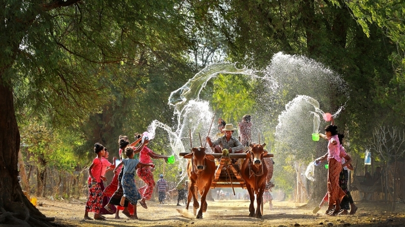 Thingyan Water Festival, Myanmar