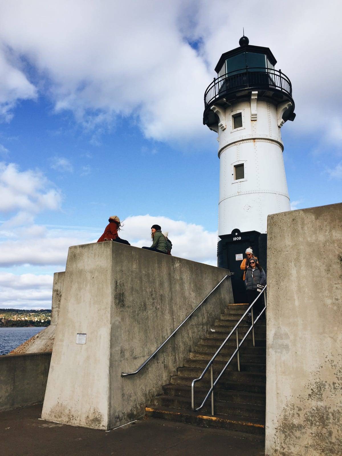 Lighthouse with staircase.