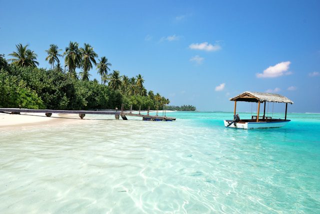 View of a beach in Maldives