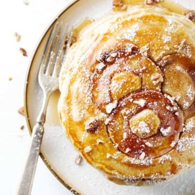 A picture of Old Fashioned Whole Wheat Apple Pancakes