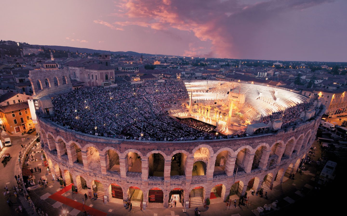 The Arena di Verona Opera Festival, Verona, Italy.