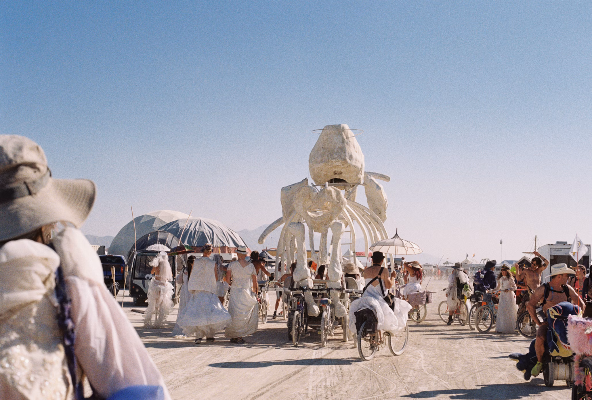 Burning Man art installation in Black Rock Desert