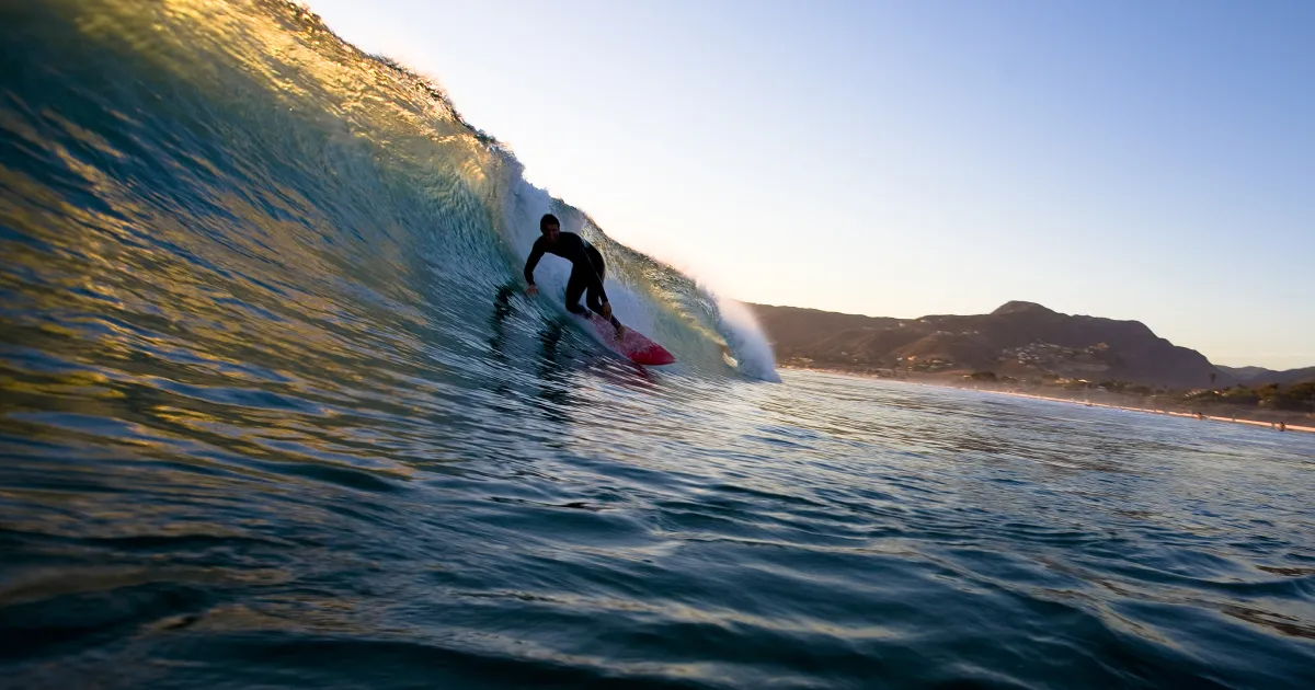 Surfing in California, USA
