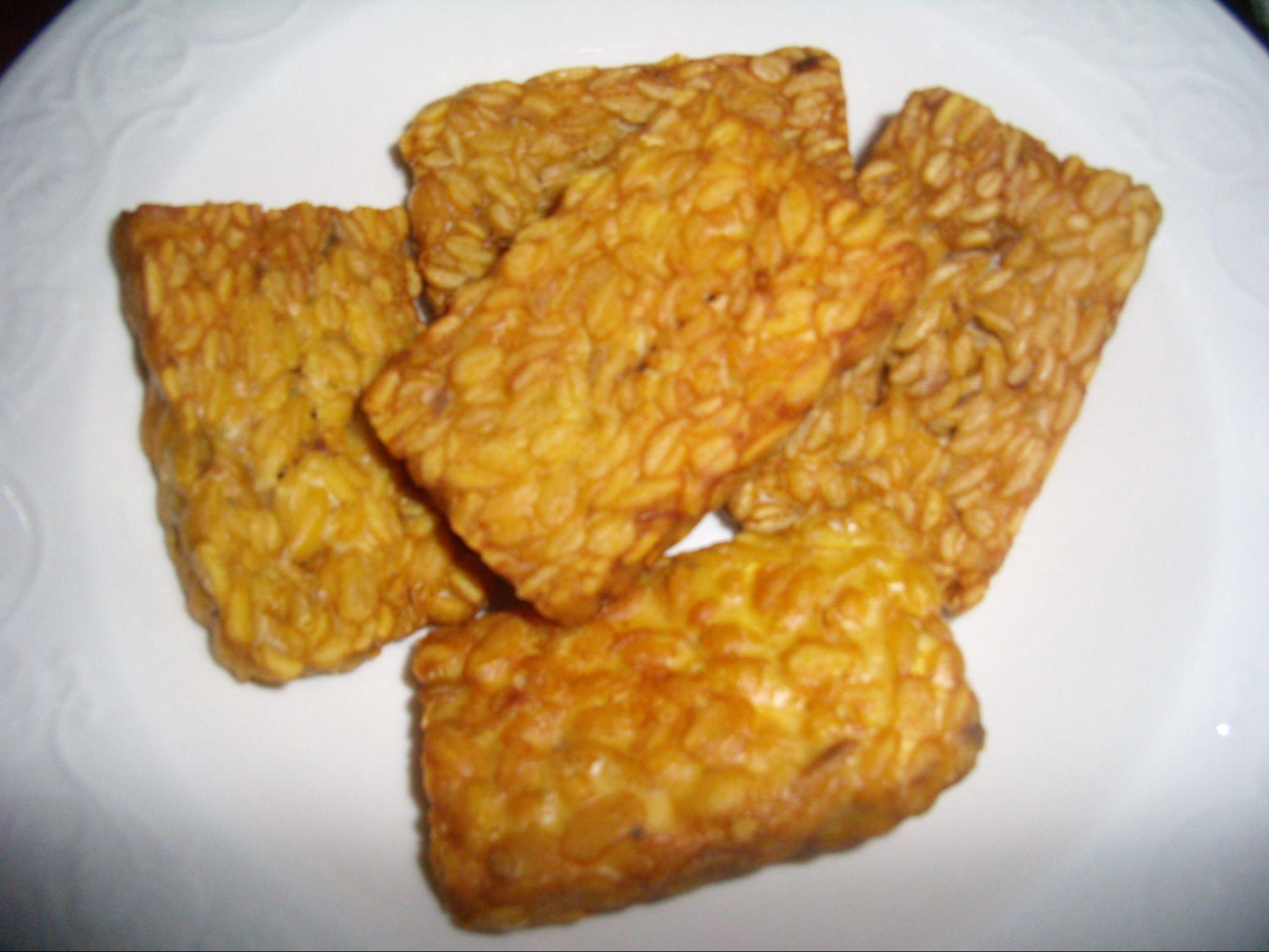 Crispy fried tempeh