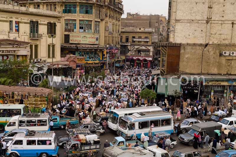 Crowd at El-Ataba market