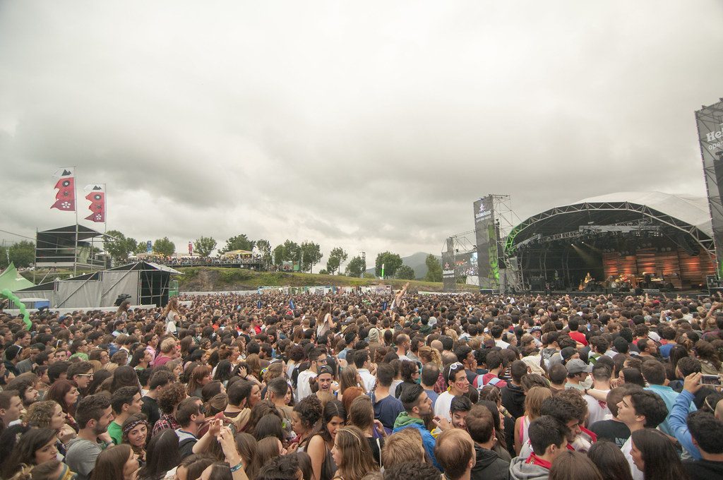 Crowd at the Bilbao BBK music event