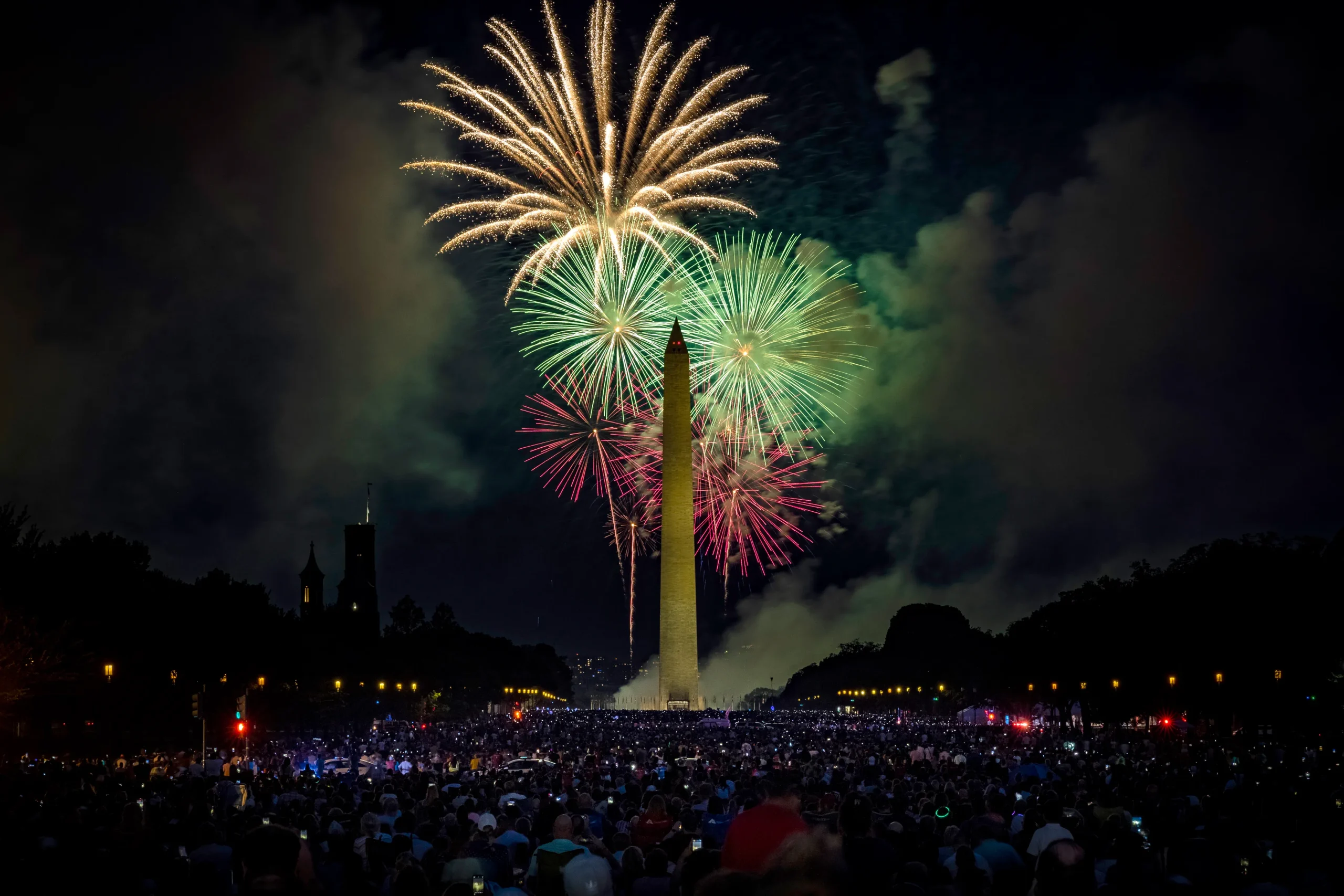 Fireworks in DC, USA.