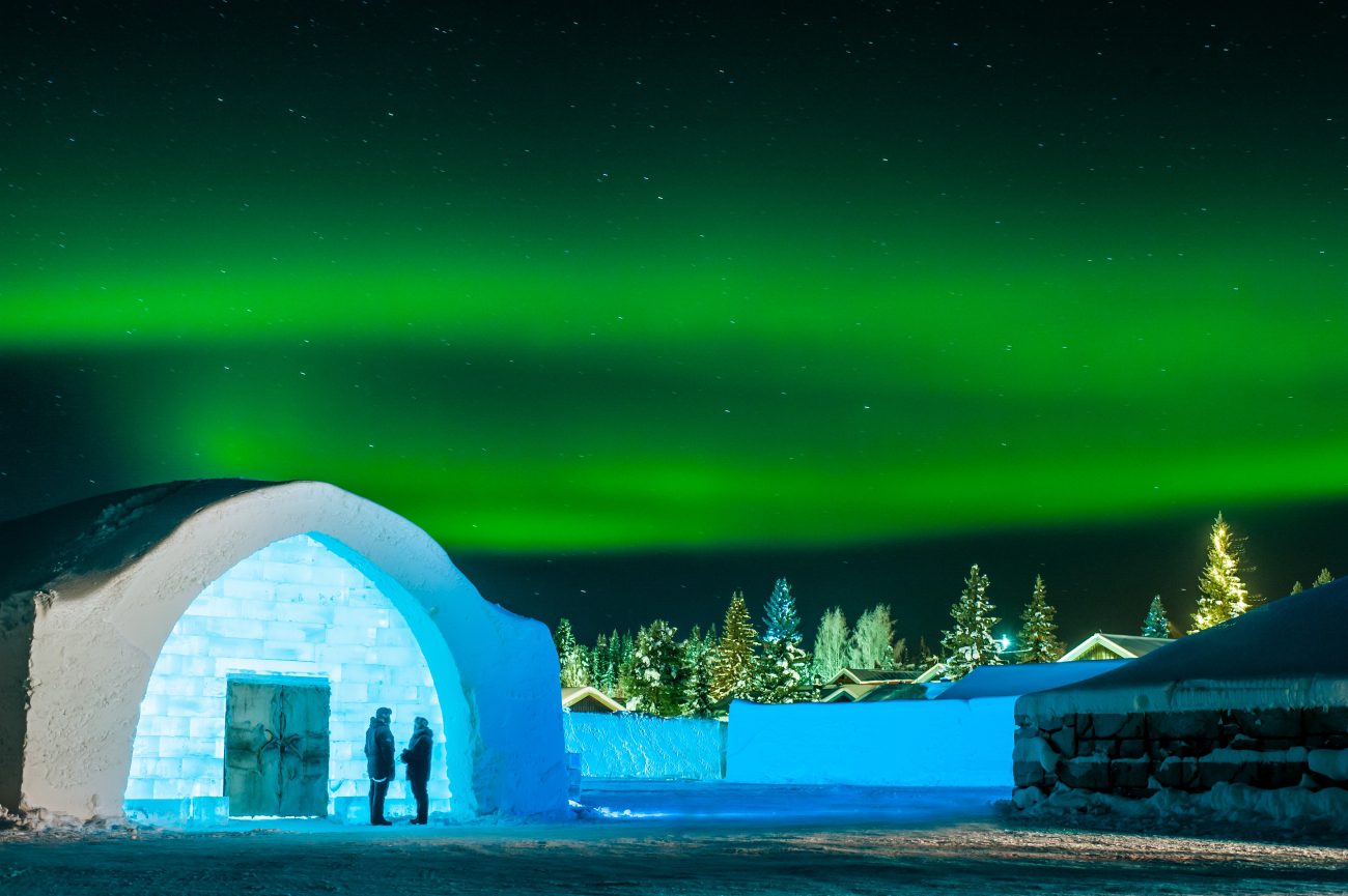 Ice Hotel Restaurant, Sweden. 
