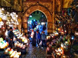 Lights market at Khan El Khalili Bazaar