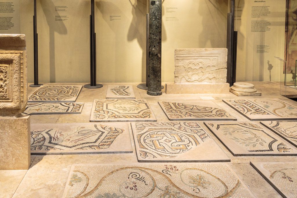 Mosaic art at Byzantine and Christian Museum