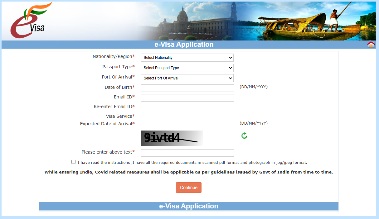 official Indian eVisa website2