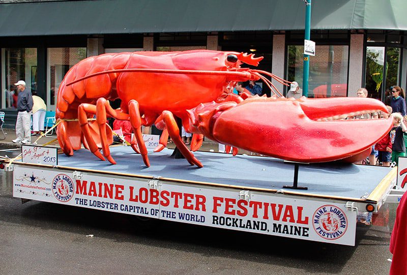 Rocky the Lobster is one of the Maine Lobster Festival’s star attractions, USA
