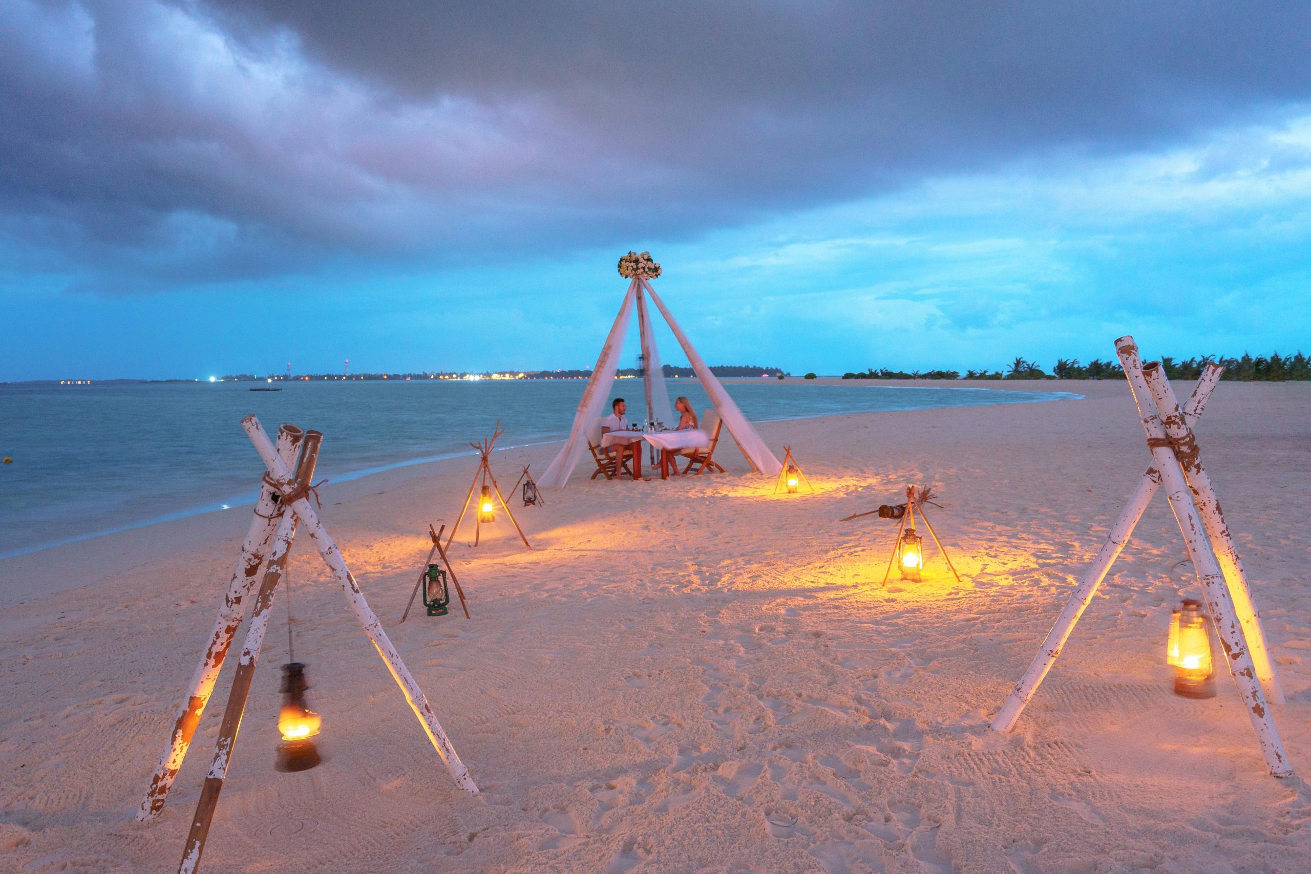 Romantic Dinner in Maldives