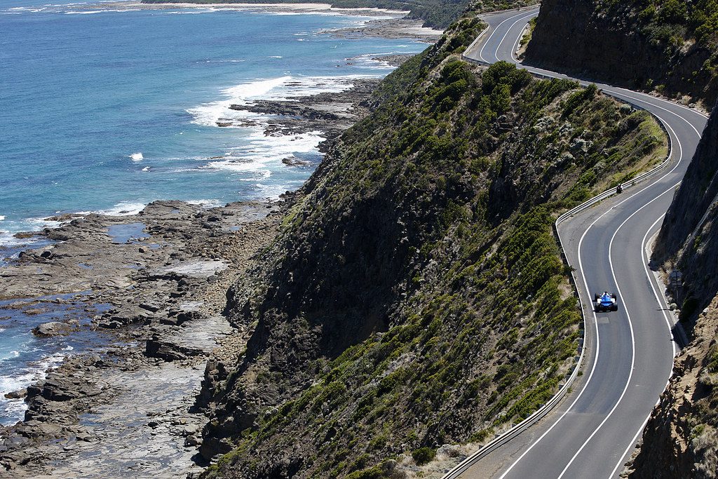 Scenic drive along the Great Ocean Road, Victoria