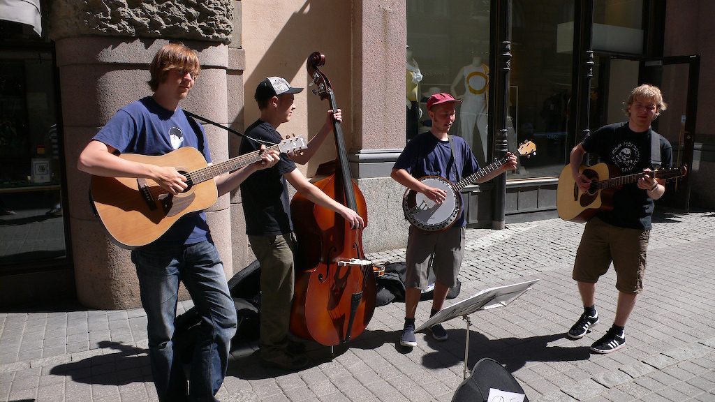 Street performers in UK