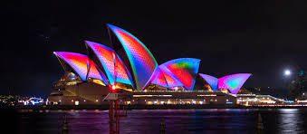 Sydney Opera House during the Vivid festival, Sydney