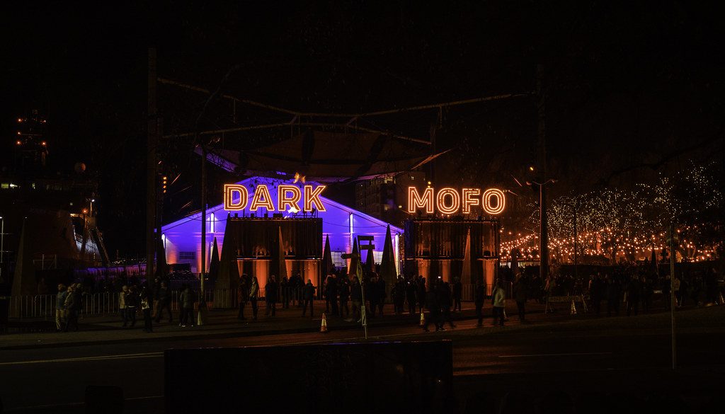 The entrance to the Dark Mofo Festival