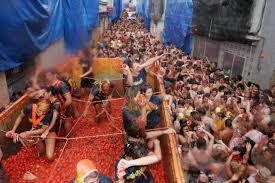 The famous La Tomatina festival